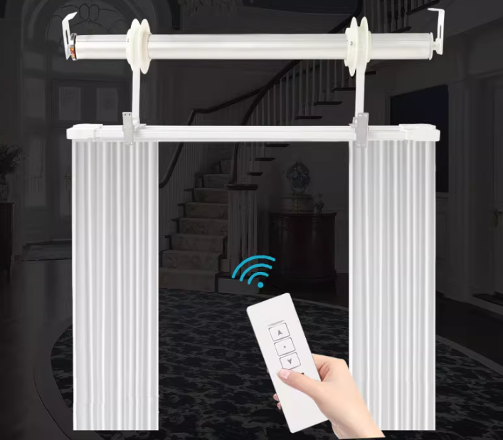 BM4260无刷电机应用案例：24V/18W/1150rpm赋能电动开合帘，定义智能窗帘新体验